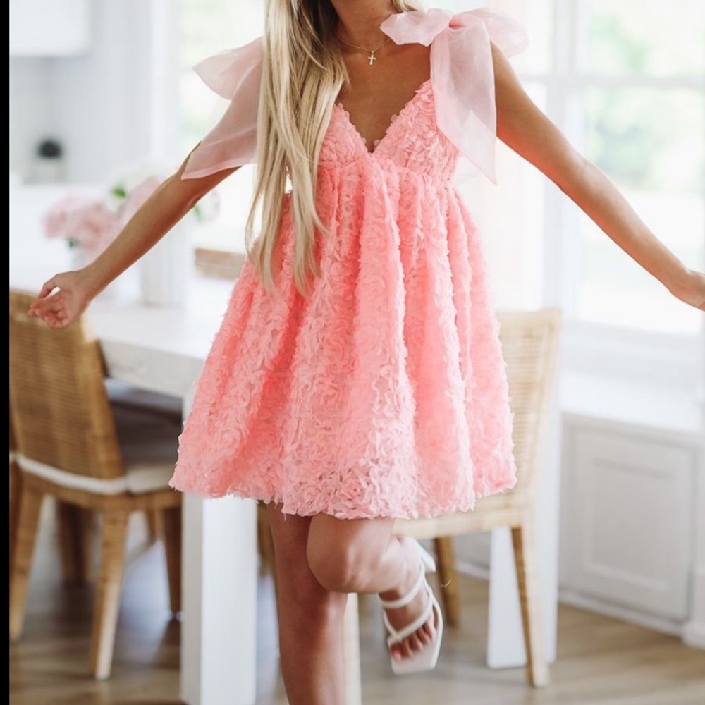 Pink Floral Dress